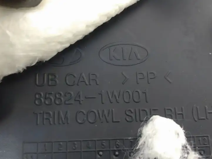 Kia Rio 858241W001 Внутренняя отделка заднего порога — фото 5