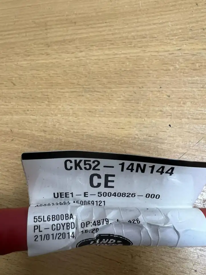 Land Rover Range Rover Sport L494 (2013 - 2017) CK5214N144 Плюсовой провод аккумулятора — фото 3
