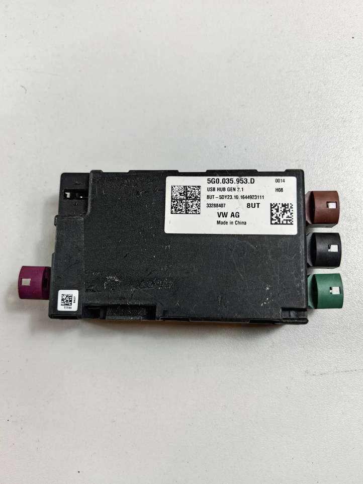 5G0035953D Volkswagen Golf VII USB valdymo blokas