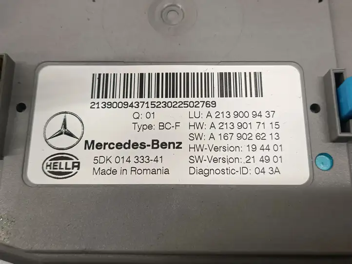 Mercedes-Benz E AMG W213 (2016 - ) A2139009437 Модуль комфорта — фото 2
