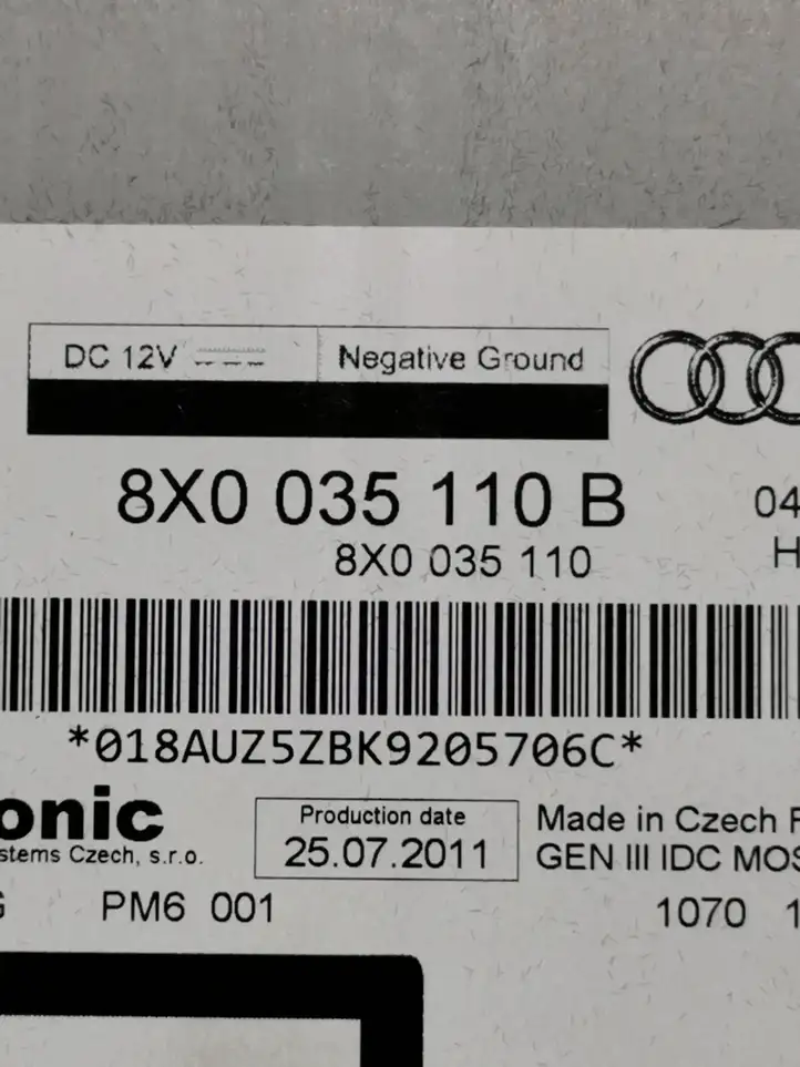 Audi A6 C7 (2011 - 2014) 8X0035110B CD/DVD чейнджер — фото 4