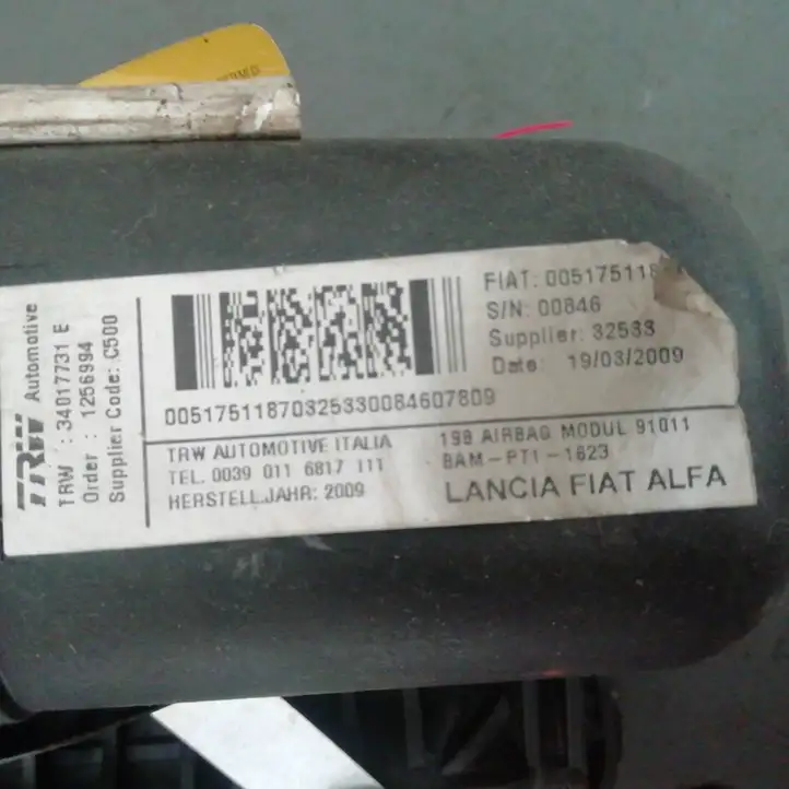 Fiat Bravo (2007 - 2014) 005175118 Подушка безопасности пассажира — фото 1