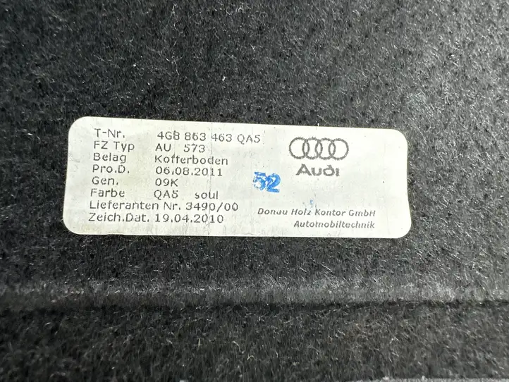 Audi A7 S7 4G (2010 - 2014) 4G8863463 Коврик багажника — фото 5