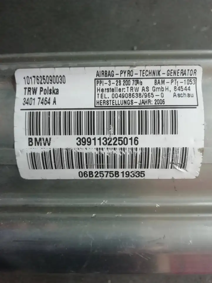 BMW 3 E90 E91 (2005 - 2012) 399113225016 Подушка безопасности пассажира — фото 2