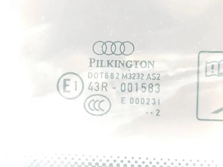 Audi A4 S4 B8 8K (2007 - 2011) 43R001583 Заднее боковое стекло — фото 3
