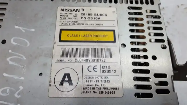 Nissan (2000 - 2006) 28185bu005 Магнитола / мультимедийная система — фото 2