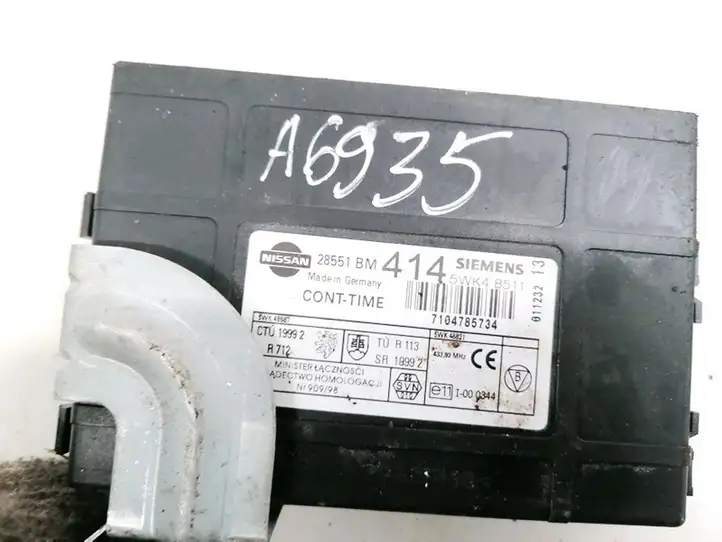 Nissan Almera N16 (2000 - 2010) 28551BM414 Модуль комфорта — фото 3