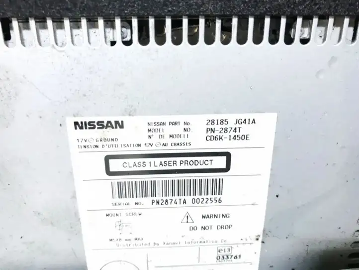 Nissan X-Trail T31 (2007 - 2014) 28185jg41a Магнитола / мультимедийная система — фото 3