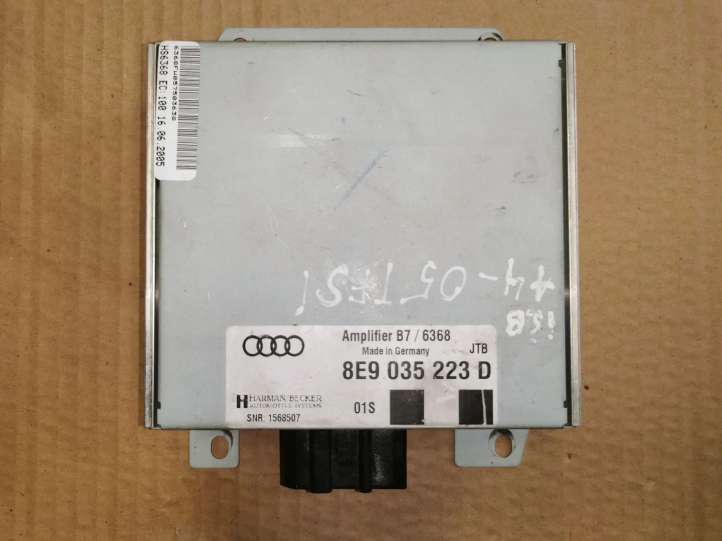 8E9035223D Audi A4 S4 B7 8E 8H Garso stiprintuvas