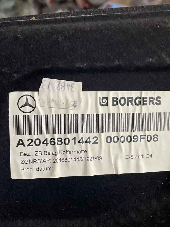 Mercedes-Benz C W204 (2007 - 2014) A2046801442 Пол багажника — фото 3