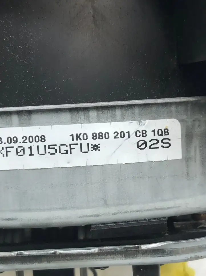 Volkswagen PASSAT B6 (2005 - 2010) 1K0880201CB Подушка безопасности руля — фото 3