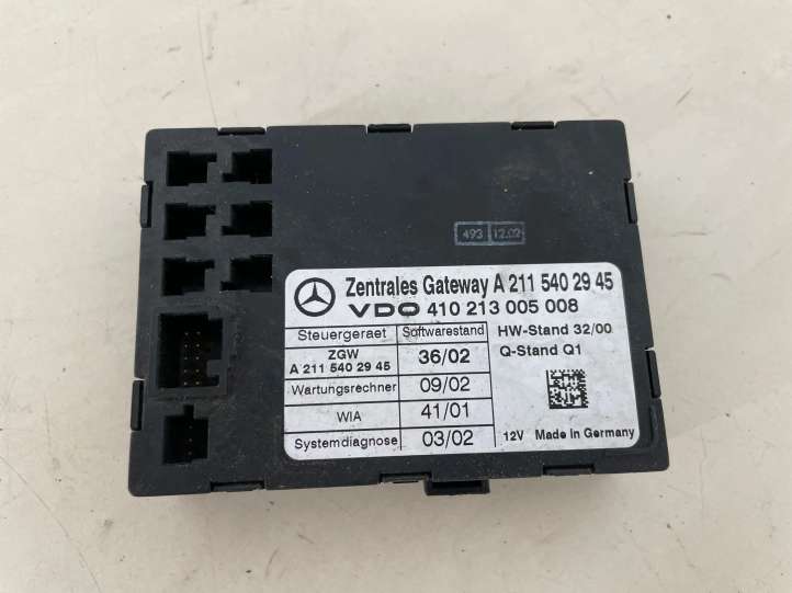 A2115402945 Mercedes-Benz E W211 Gateway valdymo modulis