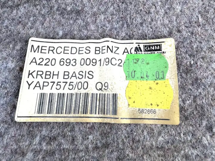 Mercedes-Benz S W220 (1998 - 2006) A2206930091 Коврик багажника — фото 5