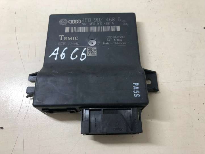 4F0907468B Audi A6 S6 C6 4F Gateway valdymo modulis