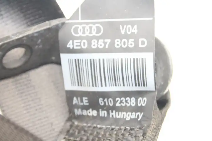 Audi A8 S8 D3 4E (2007 - 2010) 4E0857805D Задний ремень безопасности — фото 6