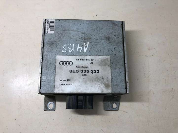 8E5035223 Audi A4 S4 B6 8E 8H Garso stiprintuvas