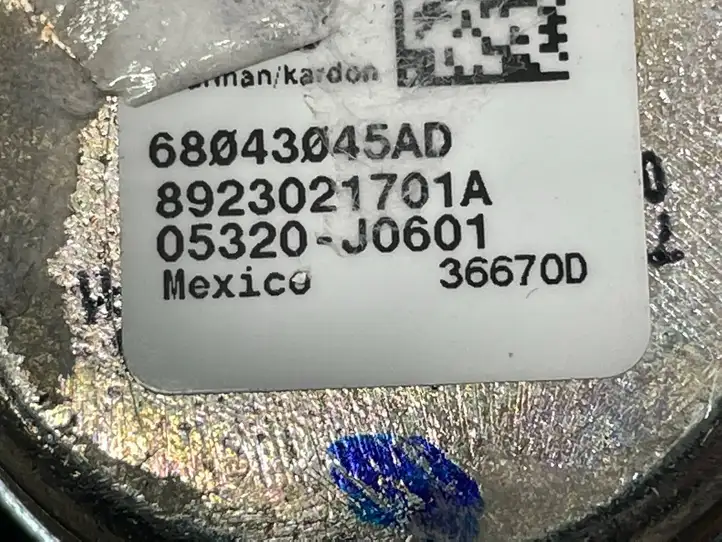 Dodge Ram (2018 - )  68043045AD Громкоговоритель в панели