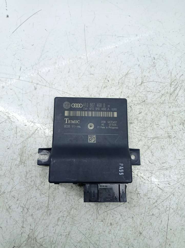 4F0907468D Audi A6 S6 C6 4F Gateway valdymo modulis