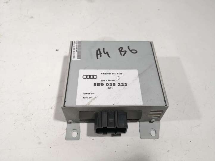 8E9035223 Audi A4 S4 B6 8E 8H Garso stiprintuvas