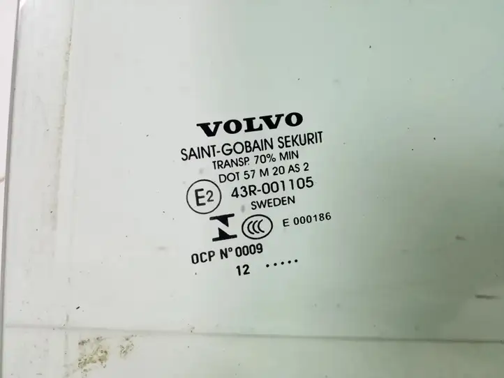 Volvo S60 (2010 - 2013) 31385416 Стекло задней двери — фото 3