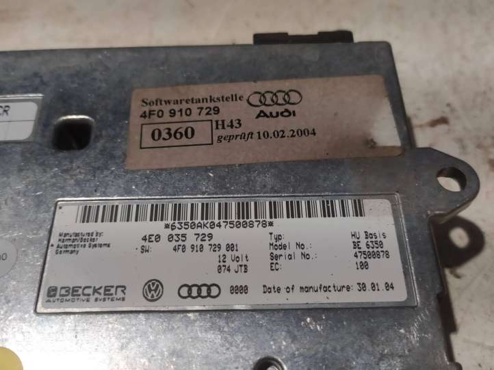 4F0910729 Audi A6 S6 C6 4F MMI valdymo blokas