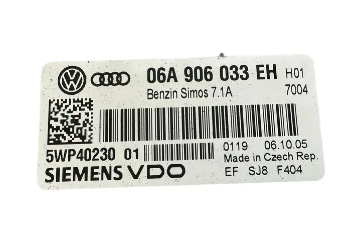 Audi A3/S3 8P (2004 - 2008) 06A906033EH Блок управления двигателем (ЭБУ) — фото 5