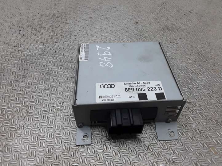 8E9035223D Audi A4 S4 B7 8E 8H Garso stiprintuvas