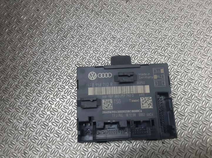 4F0959792R Audi A6 S6 C6 4F Durų elektronikos valdymo blokas