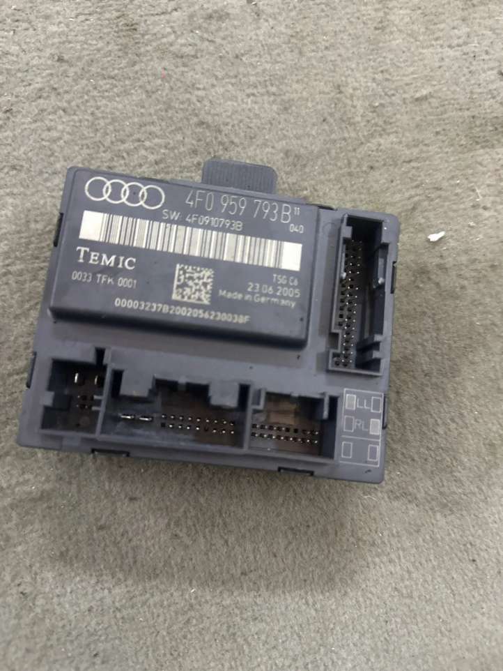 4F0959793B Audi A6 S6 C6 4F Durų elektronikos valdymo blokas