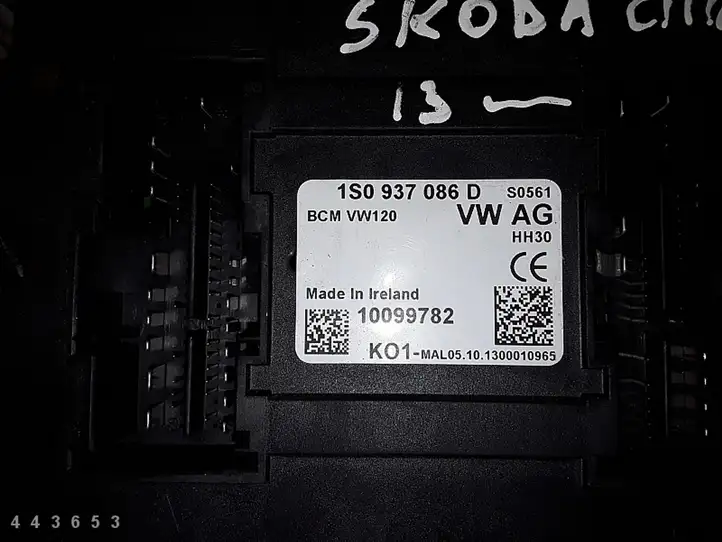 Skoda Citigo (2011 - 2017) 1S0937086D Блок управления двигателем (ЭБУ) — фото 6