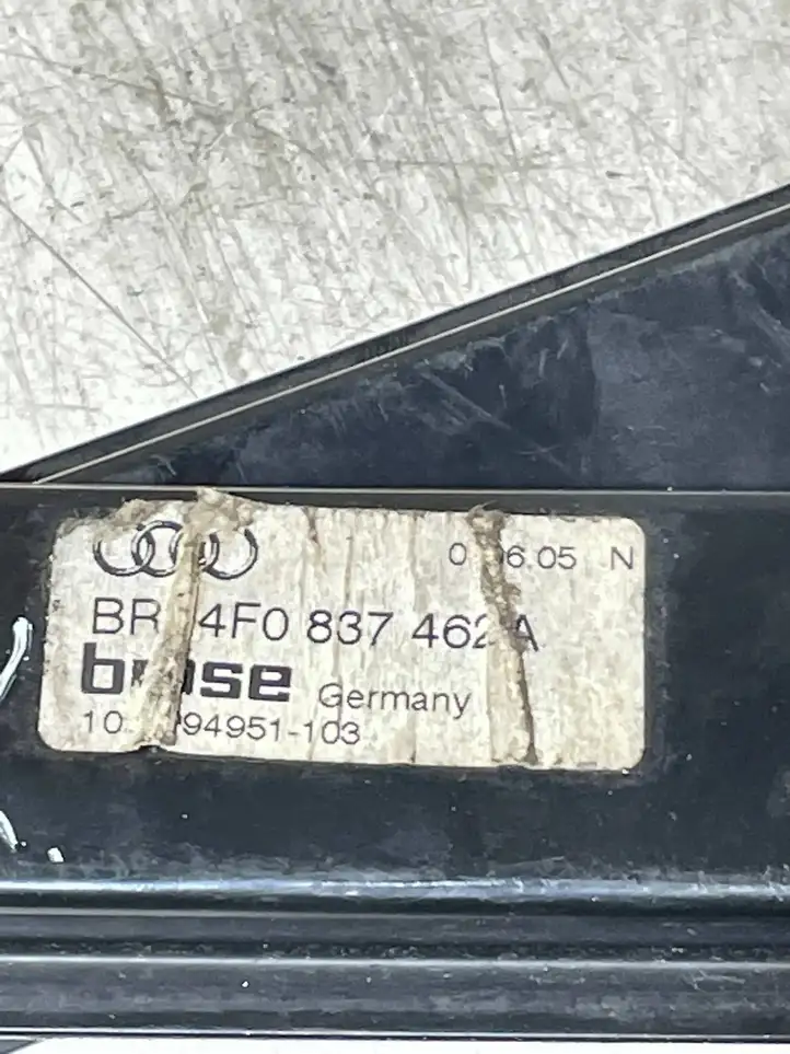Audi A6 S6 C6 4F (2008 - 2011) 4F0837462A Стеклоподъемник передней двери (без мотора) — фото 3