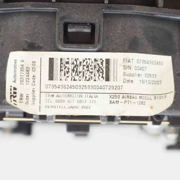 Citroen Jumper (2007 - 2013) 07354362450 Подушка безопасности руля — фото 7