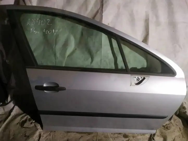 Peugeot 407 (2004 - 2011) pilkos Дверь — фото 2