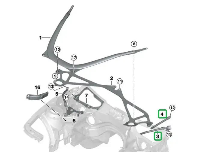 BMW M4 F82 F83 (2014 - 2020) 2358255 Другая часть кузова — фото 6
