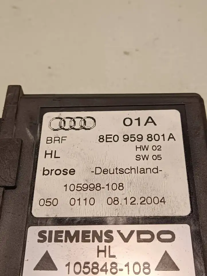 Audi A4 S4 B7 8E 8H (2004 - 2009) 8E0959801A Стеклоподъемник задней двери — фото 4