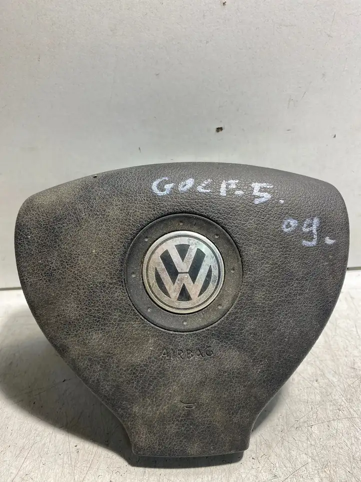 Volkswagen Golf V (2003 - 2009) 1K0880201DE Подушка безопасности руля — фото 1