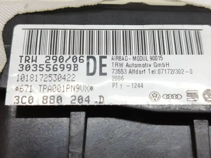 Volkswagen PASSAT B6 (2005 - 2010) 3C0880204D Подушка безопасности пассажира — фото 7