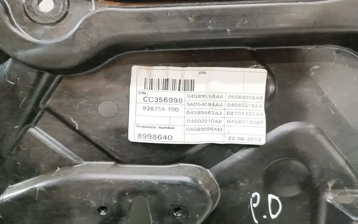 Jeep Grand Cherokee (2010 - 2021)  04589558AA Передний комплект электрического механизма для подъема окна