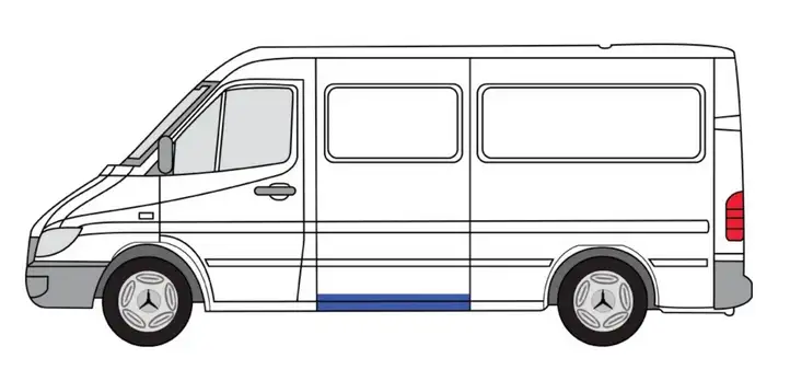 Volkswagen II LT (1996 - 2007) PBZ76030A Порог кузова — фото 10