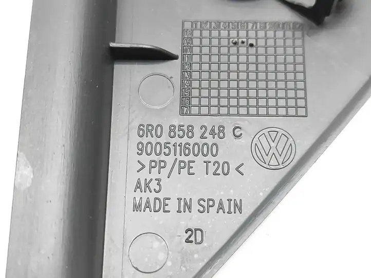 Volkswagen Polo V 6R (2009 - 2015) 6R0858248C Боковая отделка панели приборов — фото 3