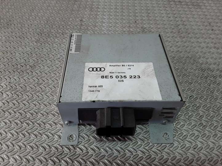 8E5035223 Audi A4 S4 B6 8E 8H Garso stiprintuvas