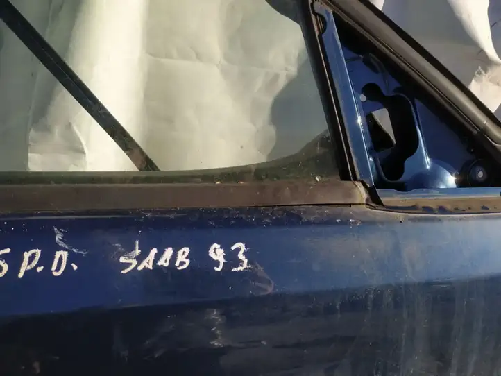 Saab 9-3 Ver2 (2003 - 2007) Накладка стекла передней двери — фото 3