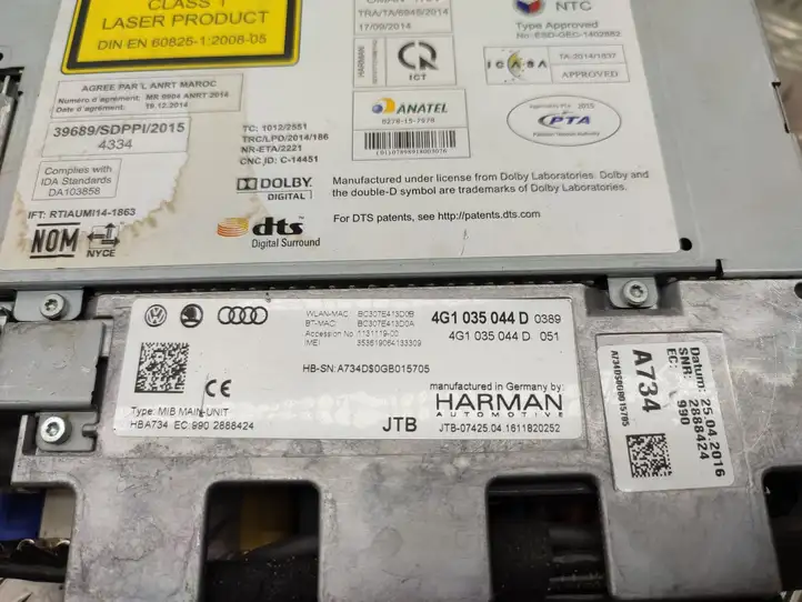 Audi A6 Allroad C7 (2014 - 2018) 4G1919601AE Магнитола / мультимедийная система — фото 6