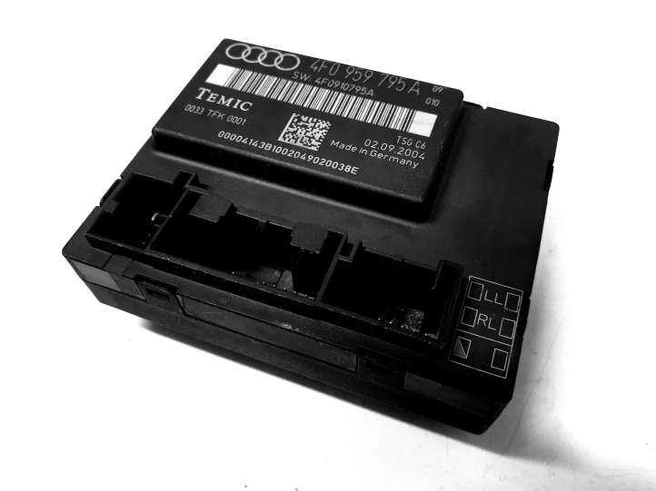 4F0959795A Audi A6 S6 C6 4F Durų elektronikos valdymo blokas