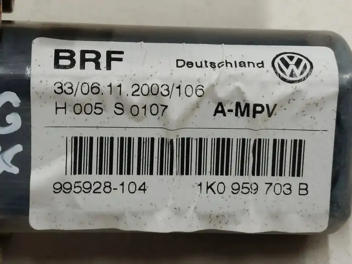 Volkswagen Touran I (2003 - 2010) 1K0959703B Стеклоподъемник задней двери — фото 5