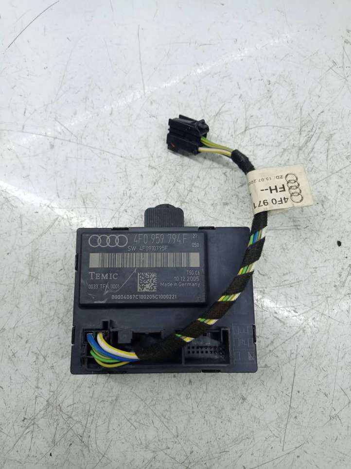 4F0959794F Audi A6 S6 C6 4F Durų elektronikos valdymo blokas