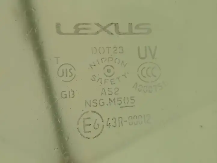 Lexus SC 300 - 400 (2001 - 2010) 43R00012 Стекло передней двери — фото 2