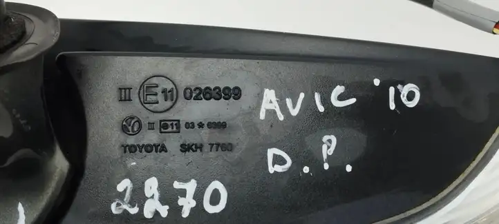 Toyota Avensis T270 (2009 - 2012) SKH7760 Боковое зеркало с электроприводом — фото 9