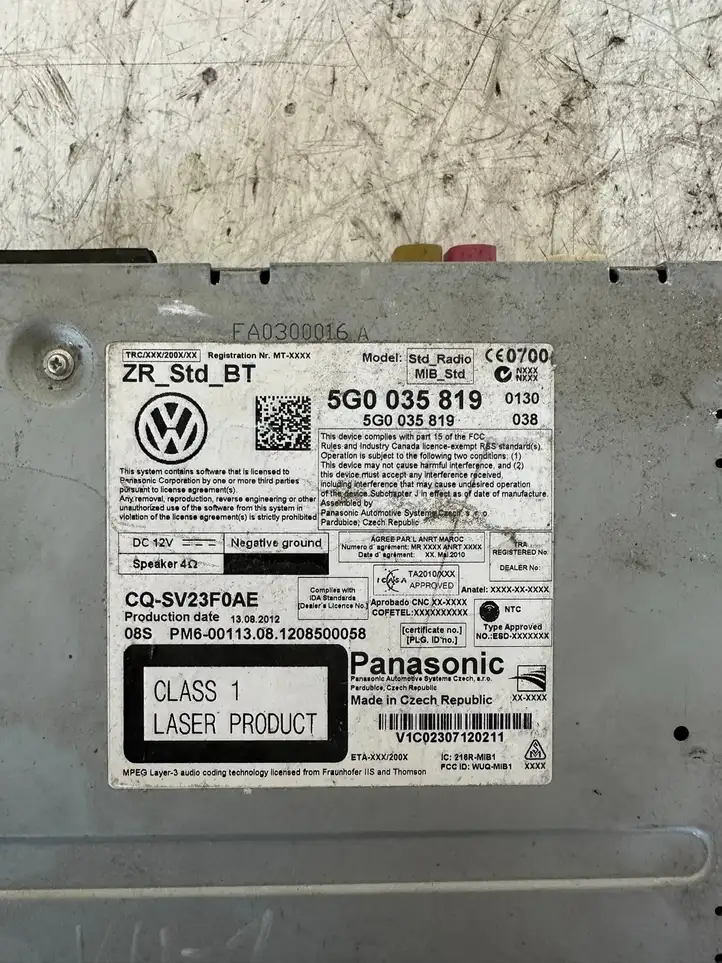 Volkswagen Golf VII (2013 - 2019) 5G0035819 Контроллер мультимедийной системы — фото 3