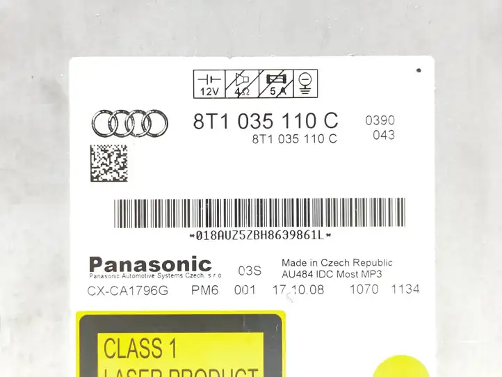 Audi A4 S4 B8 8K (2007 - 2011) 8T1035110C CD/DVD чейнджер — фото 3